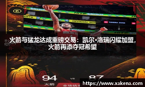 火箭与猛龙达成重磅交易：凯尔·洛瑞闪耀加盟，火箭再添夺冠希望