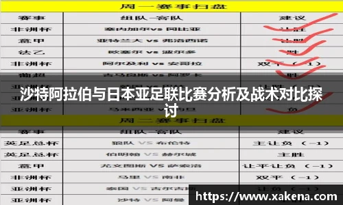 沙特阿拉伯与日本亚足联比赛分析及战术对比探讨